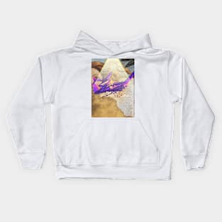 Art Takes Flight: Timeless Reverie Collage Kids Hoodie